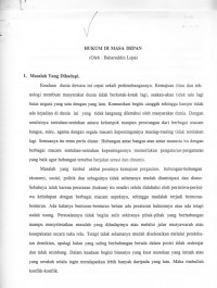 HUKUM DI MASA DEPAN