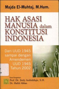 Hak Asasi Manusia dalam Konstitusi Indonesia: Dari UUD 1945 Sampai dengan Amendemen UUD 1945 Tahun 2002