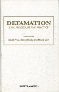 Defamation: Law, Procedure and Practice