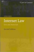 Internet law: Text and materials