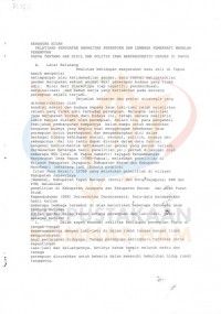 KERANGKA ACUAN: PELATIHAN PENGUATAN KAPASITAS PEREMPUAN DAN LEMBAGA PEMERHATI MASALAH PEREMPUAN PAPUA TENTANG HAK SIPIL DAN POLITIK YANG BERPRESPEKTIF GENDER DI PAPUA