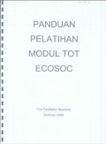 Panduan Pelatihan Modul TOT ECOSOC