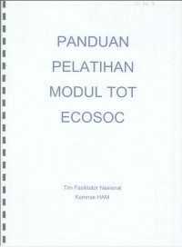 Panduan Pelatihan Modul TOT ECOSOC