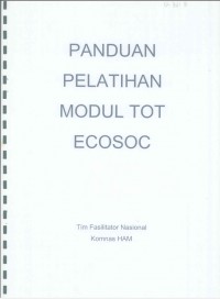 Panduan Pelatihan Modul TOT ECOSOC