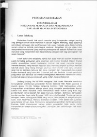 PEDOMAN KEBIJAKAN DESENTRALISASI MEKANISME PEMAJUAN DAN PERLINDUNGAN HAK ASASI MANUSIA DI INDONESIA