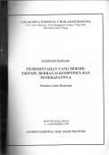 RANGKUMAN MAKALAH: Pemerintahan Yang Bersih: Prinsip, Berbagai, Komponen dan Penerapannya