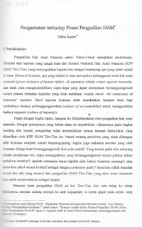 Pengamatan terhadap Proses Pengadilan HAM