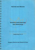 HAK-HAK ASASI MANUSIA DAN PENGUNGSI: Lembar Kerja No.20