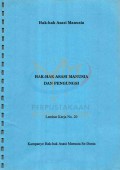 HAK-HAK ASASI MANUSIA DAN PENGUNGSI: Lembar Kerja No.20