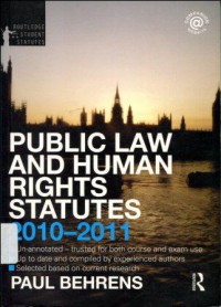 Public Law and Human Rights Statutes 2010-2011