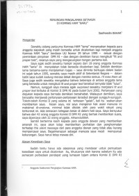 Renungan Pengalaman Setahun di Komnas HAM