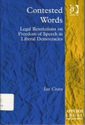 Contested Words: Legal Restrictions on Freedom of Speech In Liberal Democracies