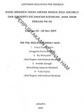 Laporan Kegiatan Pra-Mediasi: Kasus Sengketa Tanah Antara Warga Desa Sukorejo dan Sidokerto Kecamatan Buduruan, Jawa Timur Dengan TNI AD