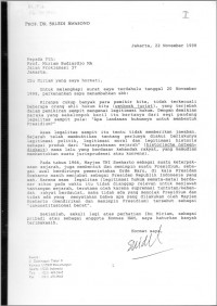 PROF. DR. SRI EDI SWASONO: Jakarta, 22 November 1998
