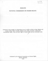 Statutes National Commission on Human Rights