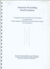 Susunan Proceding Hasil Seminar: 