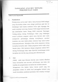 Tanggapan Atas RUU Tentang Perlindungan Saksi